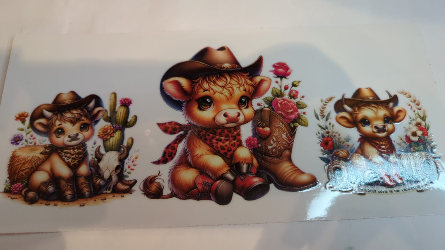 Highland Cowboy and Boot Cup Wrap